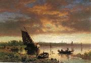 Albert Bierstadt, Harbor_Scene